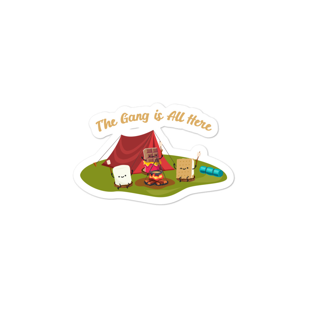S'more Marshmallow Campfire - Sticker