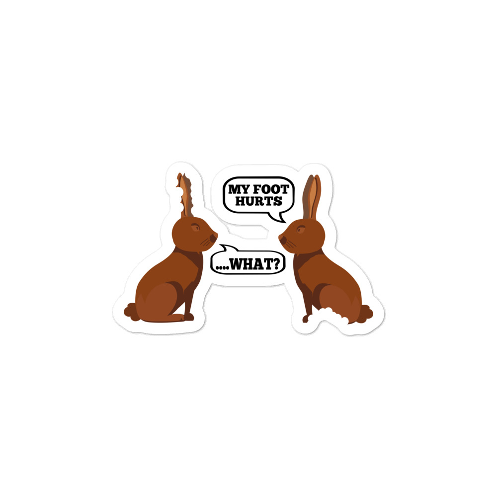 Easter Chocolate Bunnies - Sticker