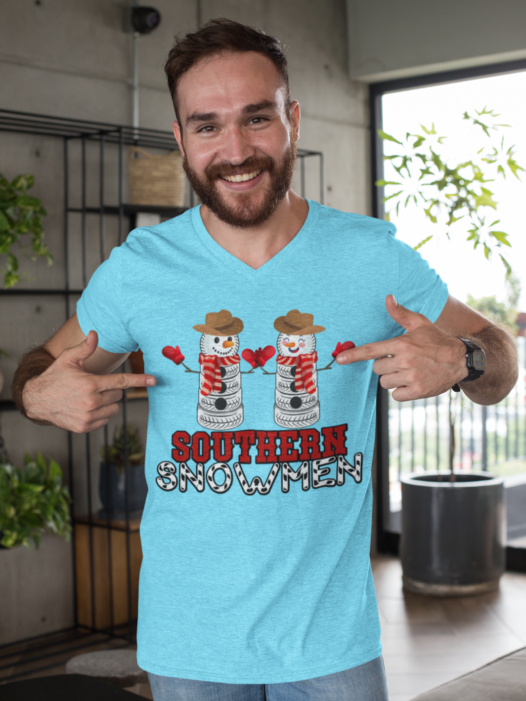 Southern Winter Snowmen - Unisex T-Shirt