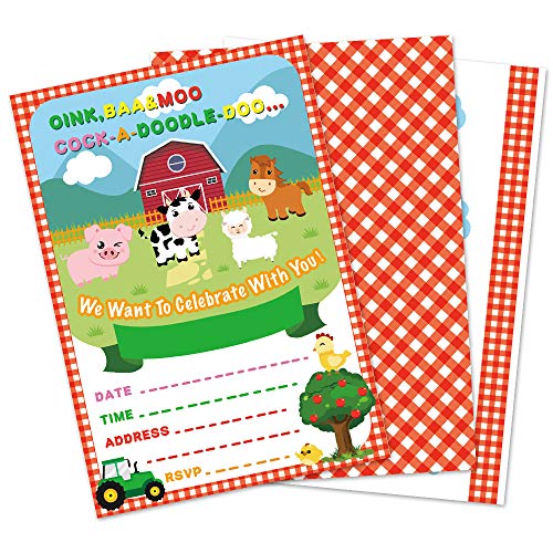 Farm Party - Invitations