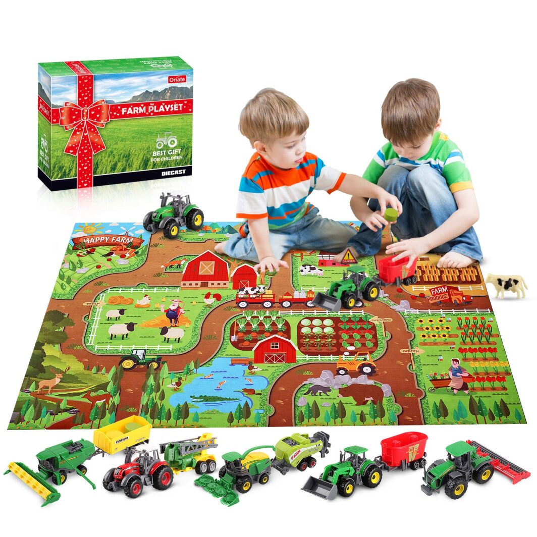 38 Piece Playset w/ Activity Play Mat & Farm Animal - Image 7